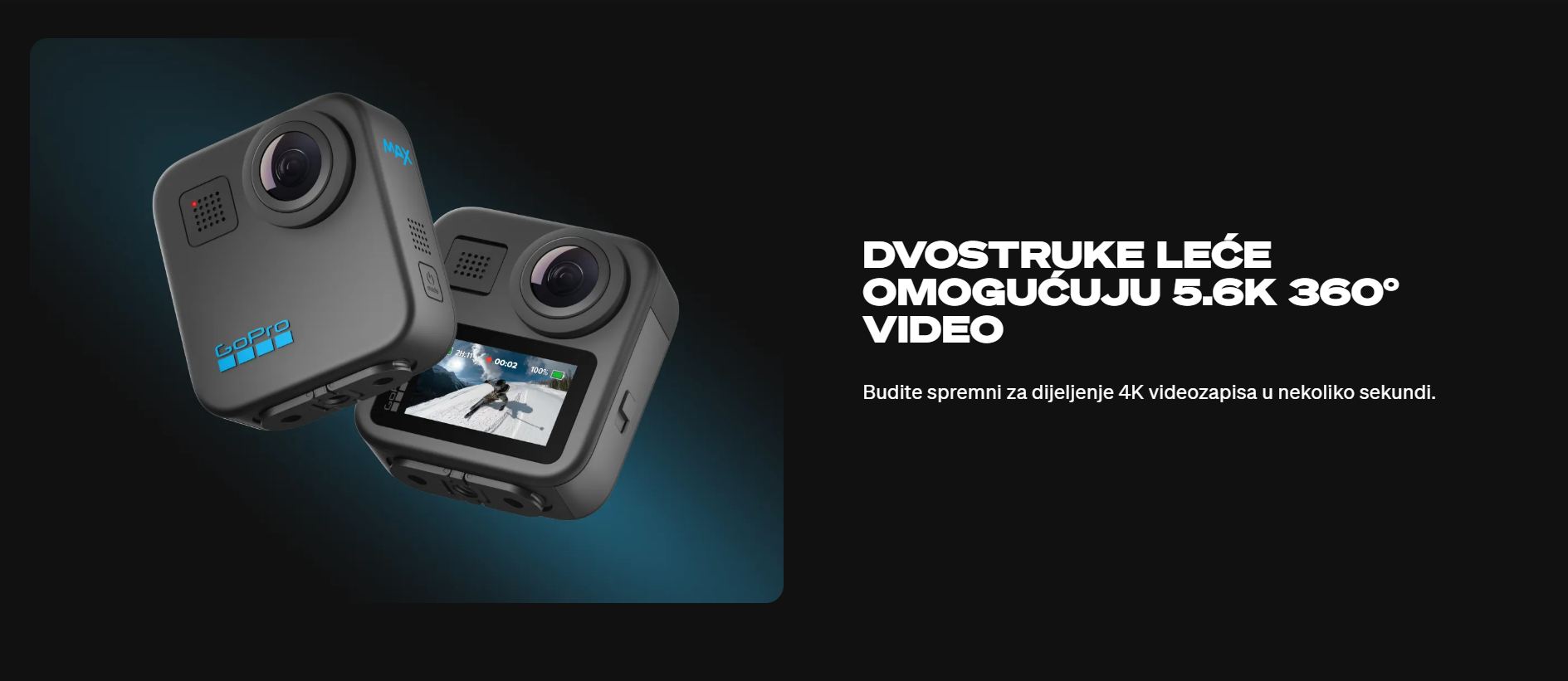 GoPro Max 360 Black akcijska kamera 01